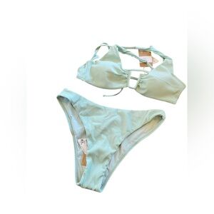 NWT Berlook bikini set SEAFOAM GREEN Size L
